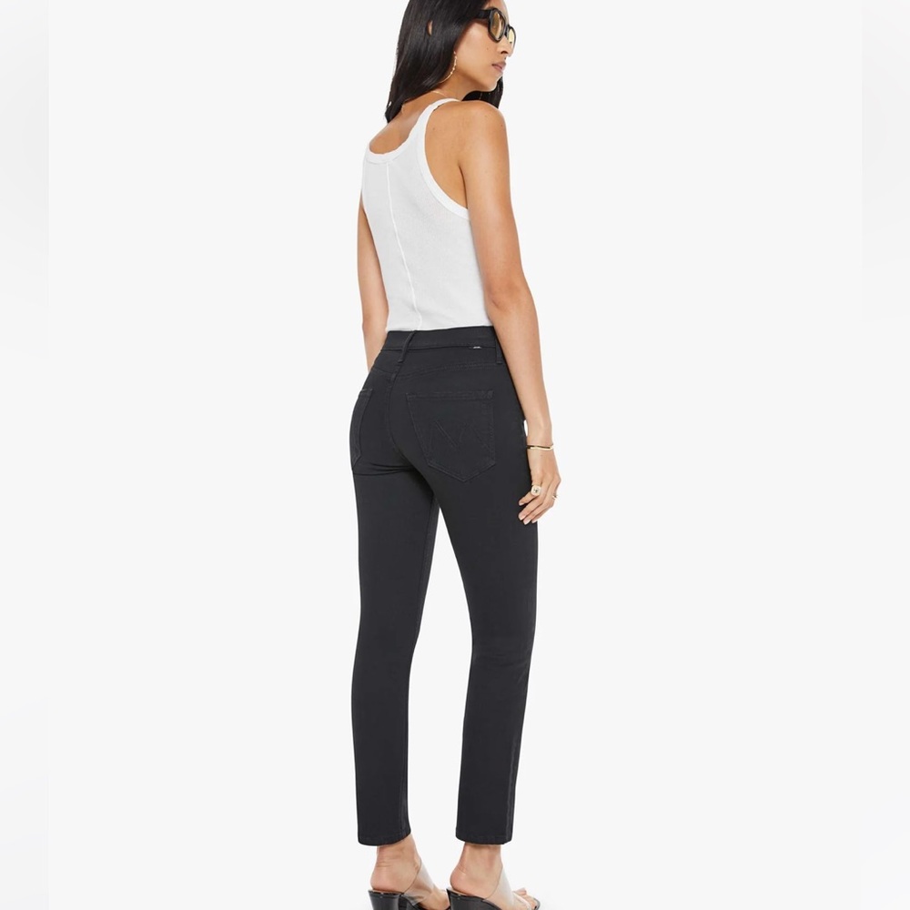 Mother Mid Ride Dazzler Women's Black Jeans in Not Guilty - Picture 2 of 16